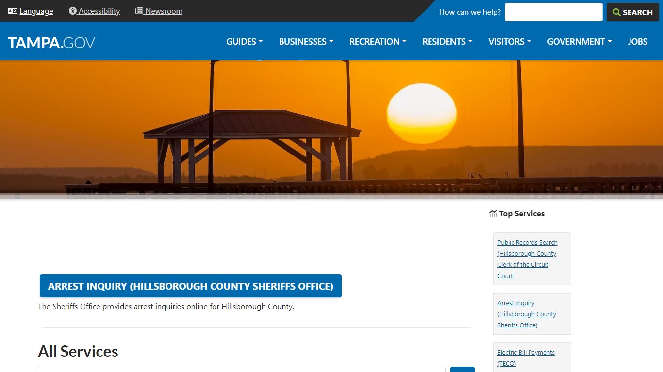 Arrest Inquiry (Hillsborough County Sheriffs Office)